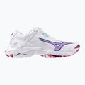 Scarpe da pallavolo donna Mizuno Wave Lightning Z8 bianche/viola indaco/camelliaros 8