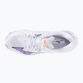 Scarpe da pallavolo donna Mizuno Wave Lightning Z8 bianche/viola indaco/camelliaros 11
