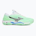 Mizuno Wave Stealth 6 scarpe neo menta/nero/blu di frontiera 2
