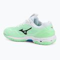 Mizuno Wave Stealth 6 scarpe neo menta/nero/blu di frontiera 3