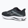 Scarpe da corsa da uomo Mizuno Wave Inspire 21 2E nero/argento/grigio metallizzato 3