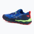 Scarpe da corsa da uomo Mizuno Wave Daichi 9 reflex blu c/bianco/verde geck 3
