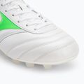Mizuno Morelia II Japan Md bianco/neon green/galaxy silver scarpe da calcio uomo 7