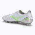 Scarpe da calcio uomo Mizuno Morelia Neo IV Pro Md bianco/verde neon/grigio freddo 3c 3