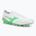 Scarpe da calcio Mizuno Morelia Neo IV β Japan Fg white/neon green/cool gray 3c