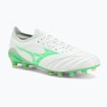 Scarpe da calcio uomo Mizuno Morelia Neo IV Β Elite MD white/neon green/cool gray 3c