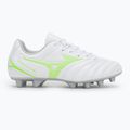 Scarpe da calcio per bambini Mizuno Monarcida Neo III Select Jr Md bianco/verde neon 2
