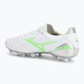 Scarpe da calcio uomo Mizuno Morelia Neo IV Pro Mix bianco/verde neon/grigio freddo 3c 3