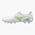 Scarpe da calcio uomo Mizuno Morelia Neo IV Pro Mix bianco/verde neon/grigio freddo 3c 8