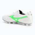 Mizuno Morelia II Elite Md bianco/neon green/galaxy silver scarpe da calcio uomo 3