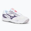 Mizuno Cyclone Speed 5 scarpe da pallavolo bianco/viola indaco/rosa camelia