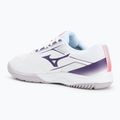 Mizuno Cyclone Speed 5 scarpe da pallavolo bianco/viola indaco/rosa camelia 3