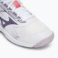 Mizuno Cyclone Speed 5 scarpe da pallavolo bianco/viola indaco/rosa camelia 7