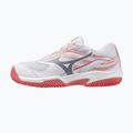 Scarpe da tennis per bambini Mizuno Break Shot 5 Jr CC bianco/blu granito/calipso coral 8