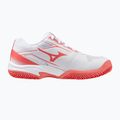 Scarpe da tennis per bambini Mizuno Break Shot 5 Jr CC bianco/blu granito/calipso coral 9
