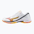 Mizuno Wave Claw 3 scarpa da badminton bianco/citrus/calypso coral 8