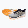 Scarpe da corsa da uomo Mizuno Wave Rider 29 harbor mist/blu baritone/arancione 14