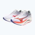Scarpe da corsa da uomo Mizuno Wave Rebellion Flash 3 bianco/fiery coral 2/iris bloom 8