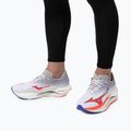 Scarpe da corsa da uomo Mizuno Wave Rebellion Flash 3 bianco/fiery coral 2/iris bloom 10