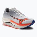 Scarpe da corsa da uomo Mizuno Wave Rebellion Flash 3 bianco/fiery coral 2/iris bloom