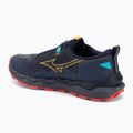 Scarpe da corsa da uomo Mizuno Wave Daichi 9 blu baritono/agrumi/corallo rosso 2 3