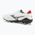 Scarpe da calcio uomo Mizuno Morelia Neo IV Β Elite MD white/black/Chinese red 3