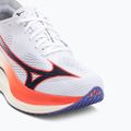 Mizuno Wave Rebellion Pro 3 scarpa da corsa bianco/blu baritono/fiery cora 7