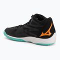 Scarpa da pallavolo Mizuno Thunder Blade Z Mid nero/tangelo/verde ghiaccio 3