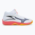 Scarpa da pallavolo Mizuno Thunder Blade Z Mid bianco/fiery coral 2/citrus 2