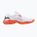 Scarpe da pallavolo Mizuno Wave Lightning Z8 bianco/fuoco corallo 2/citrus 2