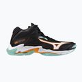 Scarpe da pallavolo Mizuno Wave Lightning Z8 Mid nero/tangelo/verde ghiaccio