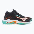 Scarpe da pallavolo Mizuno Wave Lightning Z8 Mid nero/tangelo/verde ghiaccio 2