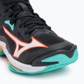Scarpe da pallavolo Mizuno Wave Lightning Z8 Mid nero/tangelo/verde ghiaccio 7