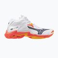 Scarpe da pallavolo Mizuno Wave Lightning Z8 Mid bianco/fiery coral 2/citrus