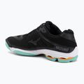 Scarpe da pallavolo Mizuno Wave Voltage 2 nero/tangelo/verde ghiaccio 3