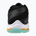 Scarpe da pallavolo Mizuno Wave Voltage 2 nero/tangelo/verde ghiaccio 3