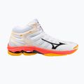 Scarpe da pallavolo Mizuno Wave Voltage 2 Mid bianco/fiery coral 2/citrus