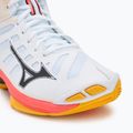 Scarpe da pallavolo Mizuno Wave Voltage 2 Mid bianco/fiery coral 2/citrus 7