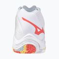 Scarpe da pallavolo donna Mizuno Wave Lightning Z8 Mid bianco/calipso coral/pale banana 3