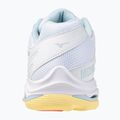 Scarpe da pallavolo da donna Mizuno Wave Voltage 2 bianco/calipso coral/pale banana 3