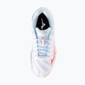 Scarpe da pallavolo da donna Mizuno Wave Voltage 2 bianco/calipso coral/pale banana 5
