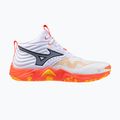 Scarpe da pallavolo Mizuno Wave Momentum Elite Mid bianco/fiery coral 2/citrus 8