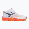 Scarpe da pallavolo Mizuno Wave Momentum Elite Mid bianco/fiery coral 2/citrus 2