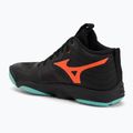 Scarpe da pallavolo Mizuno Wave Momentum Elite Mid nero/tangelo/verde ghiaccio 3