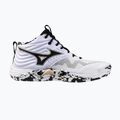 Scarpe da pallavolo Mizuno Wave Momentum Elite Mid white/black/gold 8