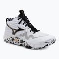 Scarpe da pallavolo Mizuno Wave Momentum Elite Mid white/black/gold