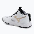 Scarpe da pallavolo Mizuno Wave Momentum Elite Mid white/black/gold 3