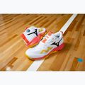 Mizuno Wave Momentum Pro scarpe da pallavolo bianco/fuoco corallo 2/citrus 7