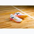 Mizuno Wave Momentum Pro scarpe da pallavolo bianco/fuoco corallo 2/citrus 8