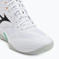 Scarpe da pallavolo Mizuno Wave Momentum Pro Mid white/black/frozen emerald 7